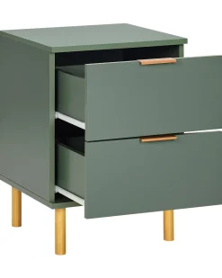 Comodino 2 cassetti WALPOLE Verde