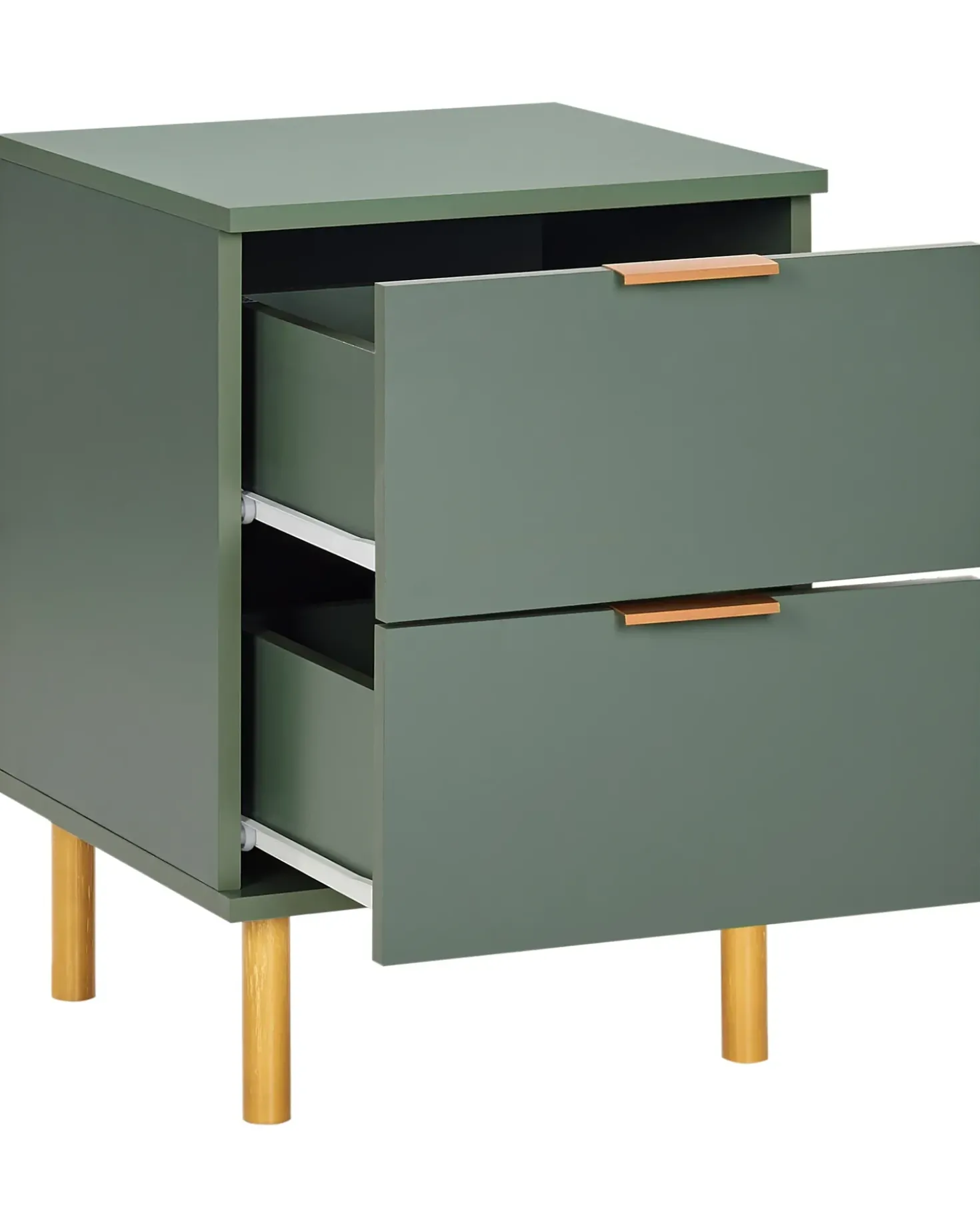 Comodino 2 cassetti WALPOLE Verde