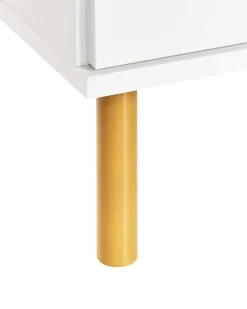 Comodino 2 cassetti WALPOLE Bianco