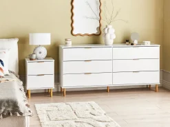 Comodino 2 cassetti WALPOLE Bianco