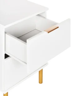 Comodino 2 cassetti WALPOLE Bianco