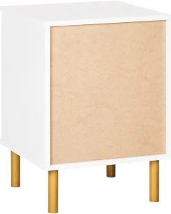 Comodino 2 cassetti WALPOLE Bianco