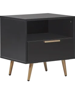 Comodino 1 cassetto INDIO Nero
