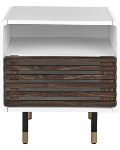 Comodino 1 cassetto RIFLE Bianco