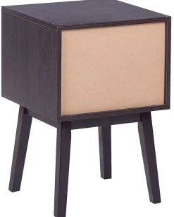 Comodino 1 cassetto RODES Marrone scuro
