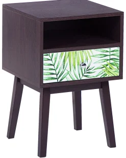 Comodino 1 cassetto RODES Marrone scuro