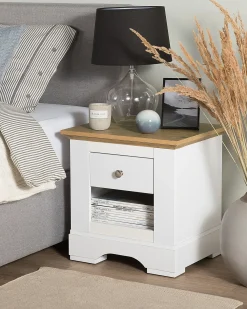 Comodino 1 cassetto WINGLAY Bianco
