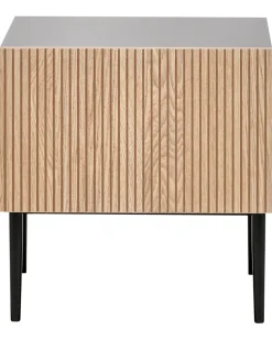 Comodino BLYTHE Frassino naturale Nero