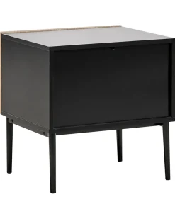 Comodino BLYTHE Frassino naturale Nero