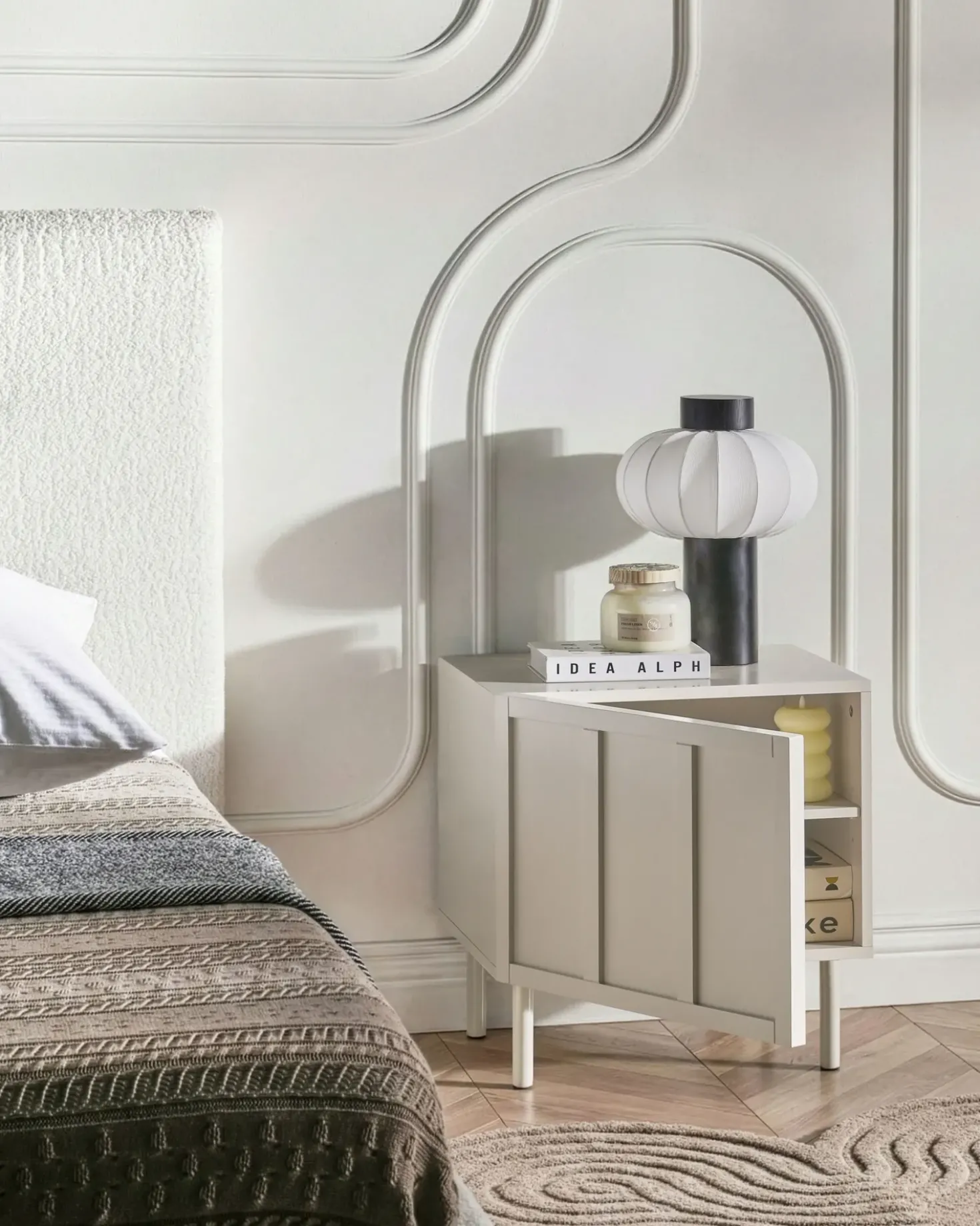 Comodino CLUNES Beige chiaro