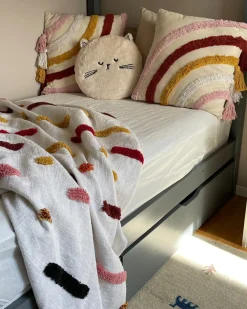 Coperta ALAPPUZHA Cotone 130 x 180 cm Bianco