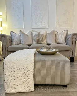 Coperta ALAZEYA 130 x 180 cm Bianco sporco