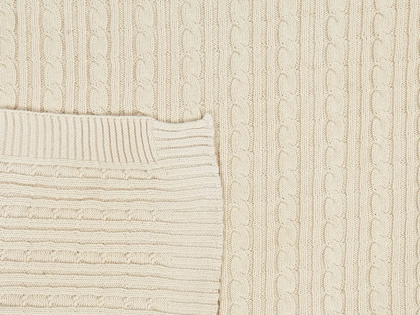 Coperta ANAMUR Cotone 110 x 180 cm Beige
