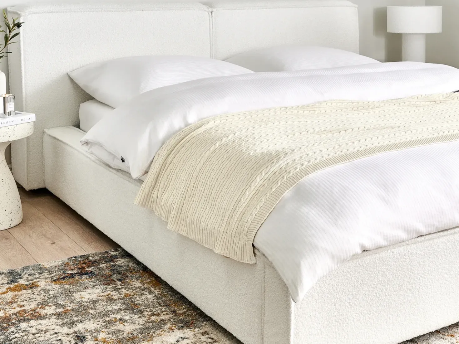 Coperta ANAMUR Cotone 110 x 180 cm Beige