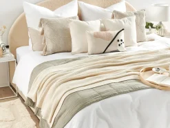 Coperta ASAKA Cotone 130 x 180 cm Beige