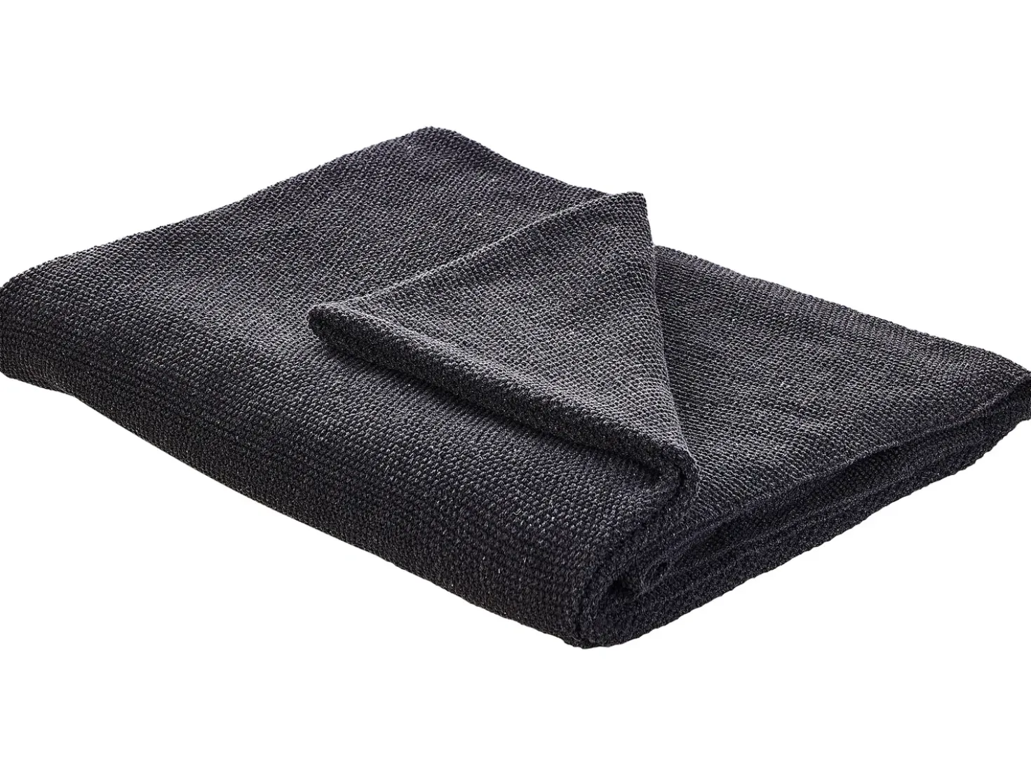 Coperta ASAKA Cotone 130 x 180 cm Grigio scuro