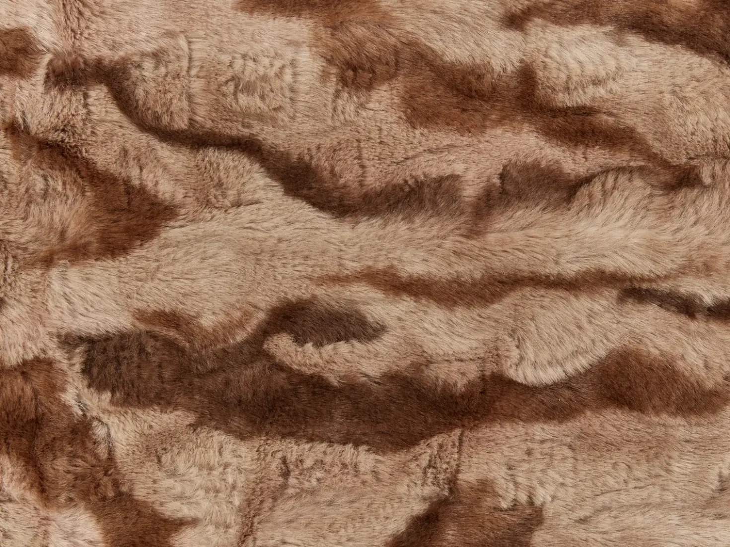 Coperta BAKIRA Finta pelliccia 200 x 220 cm Marrone