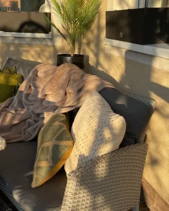 Coperta BAYBURT 200 x 220 cm Beige sabbia