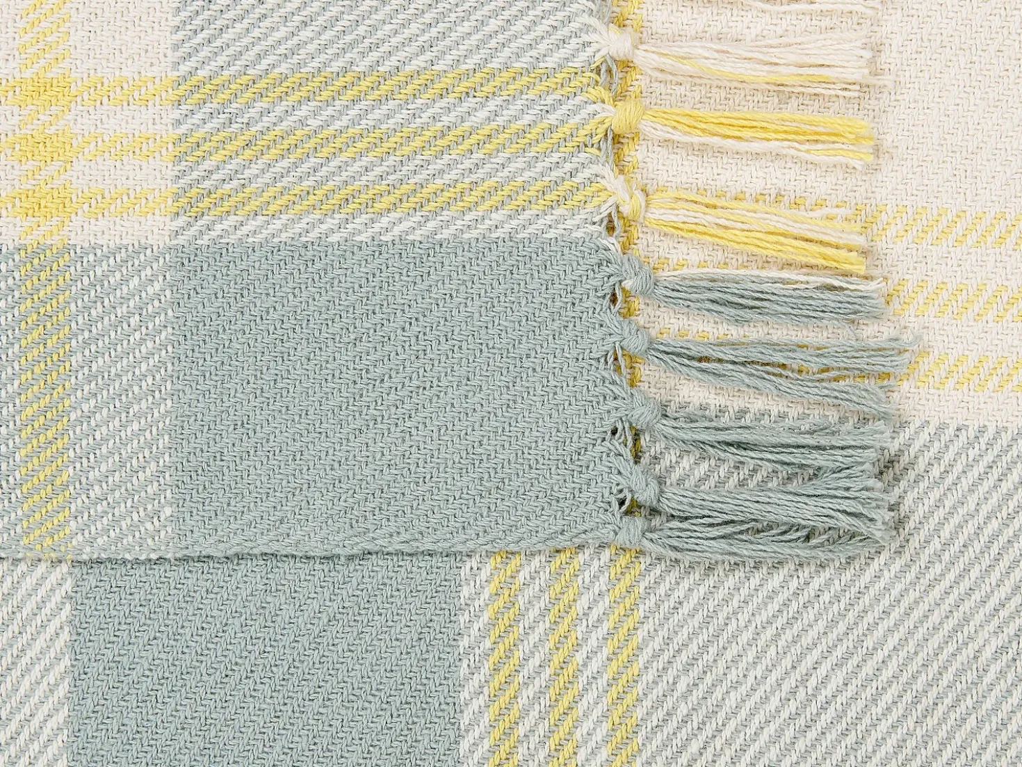 Coperta BETALI Cotone 125 x 150 cm Giallo