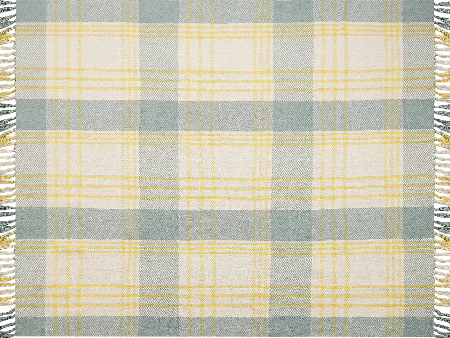 Coperta BETALI Cotone 125 x 150 cm Giallo