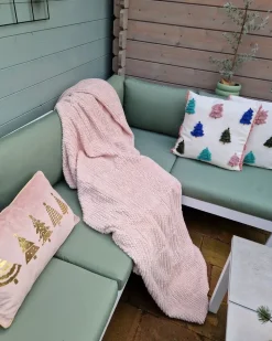 Coperta BJAS 200 x 220 cm Rosa pastello