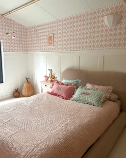Coperta BJAS 200 x 220 cm Rosa pastello