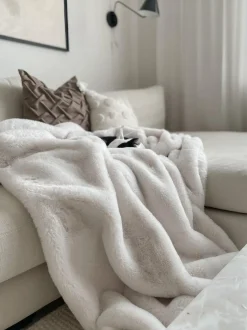 Coperta CHAAB 200 x 220 cm Bianco sporco