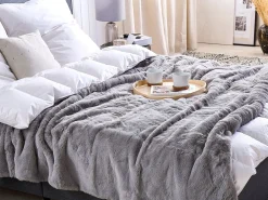 Coperta CHAAB 200 x 220 cm Grigio chiaro