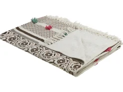 Coperta CHINSURAH Cotone 130 x 180 cm Marrone