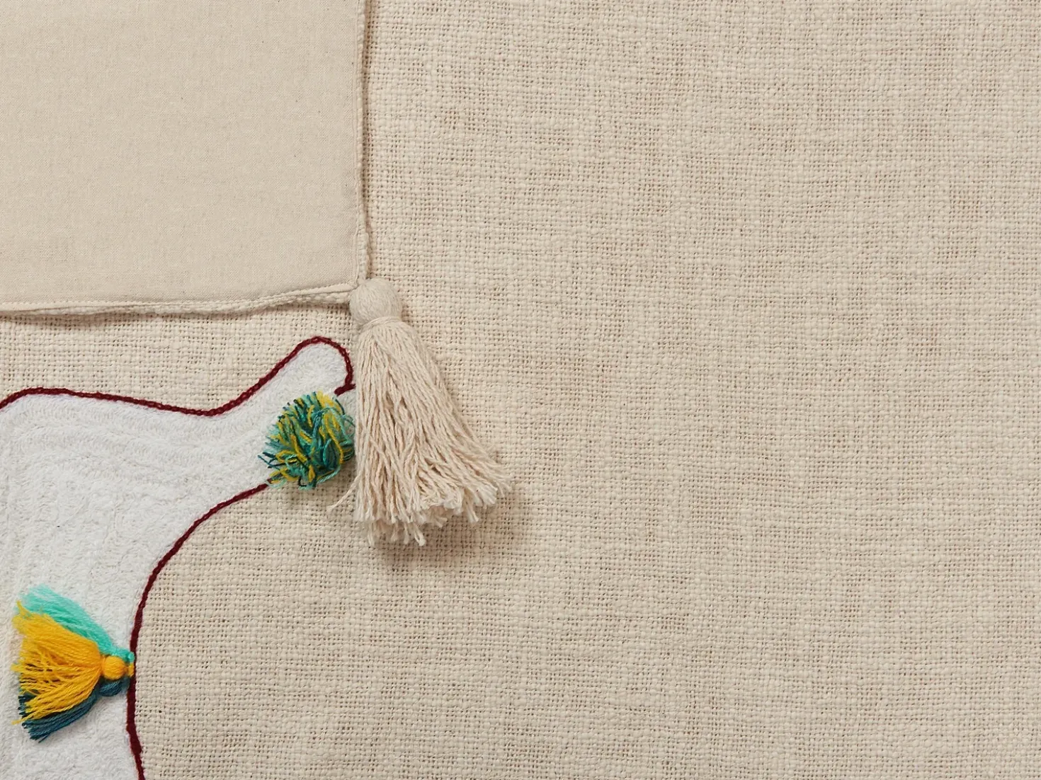 Coperta DEOGHAR Cotone 130 x 180 cm Beige