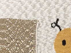 Coperta DRAGAN Cotone 130 x 170 cm Beige chiaro
