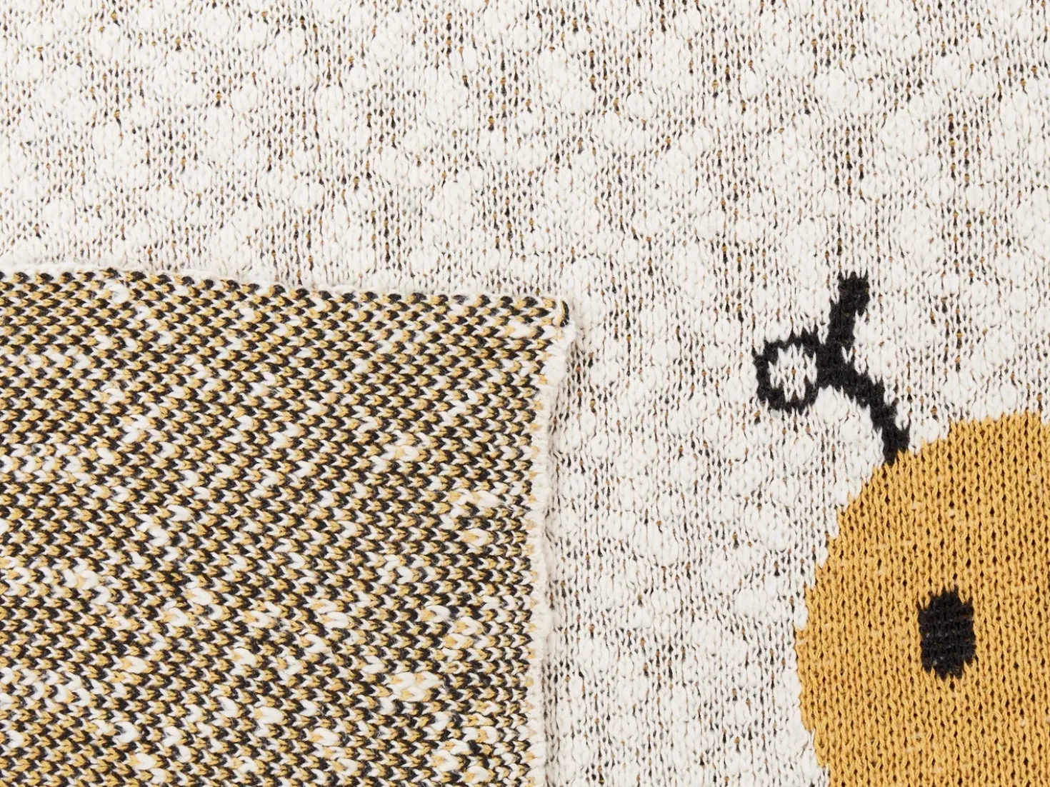 Coperta DRAGAN Cotone 130 x 170 cm Beige chiaro
