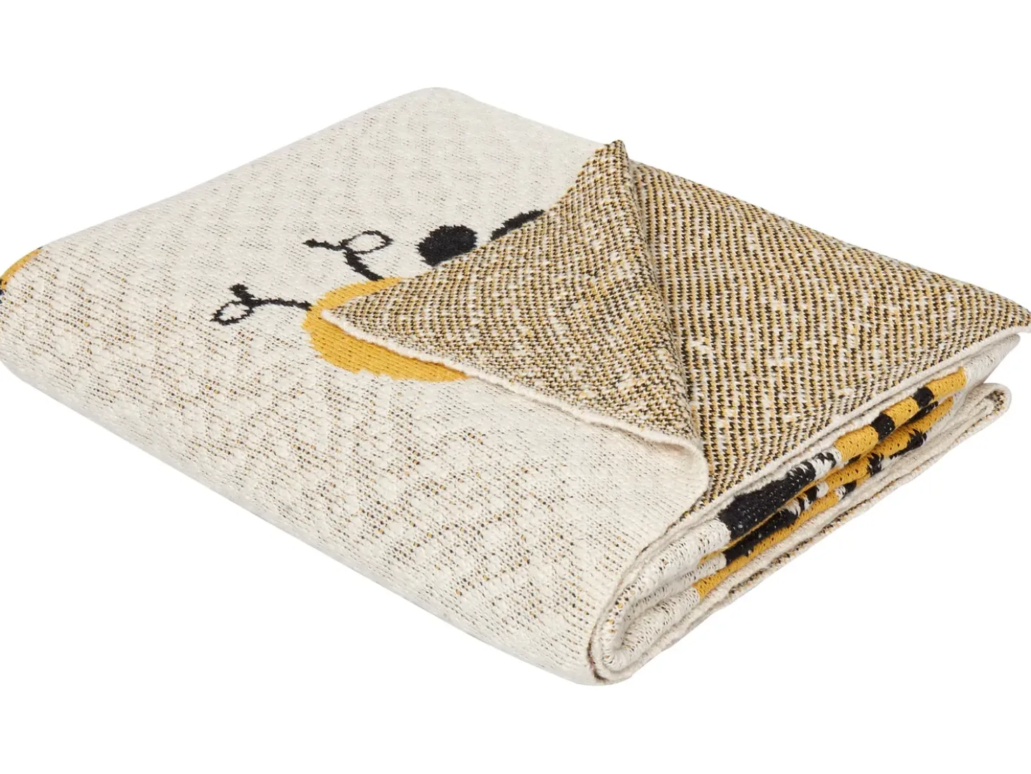 Coperta DRAGAN Cotone 130 x 170 cm Beige chiaro
