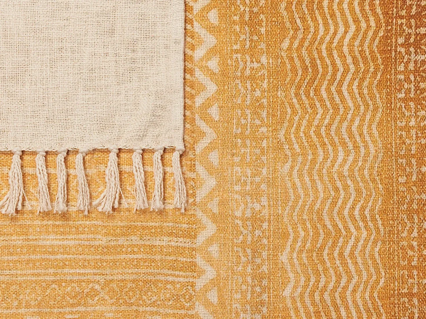 Coperta FIROZABAD Cotone 130 x 180 cm Arancione