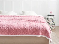 Coperta HONEYCOMB 150 x 200 cm Rosa