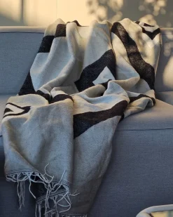 Coperta KATTIKE Tessuto 130 x 170 cm Grigio