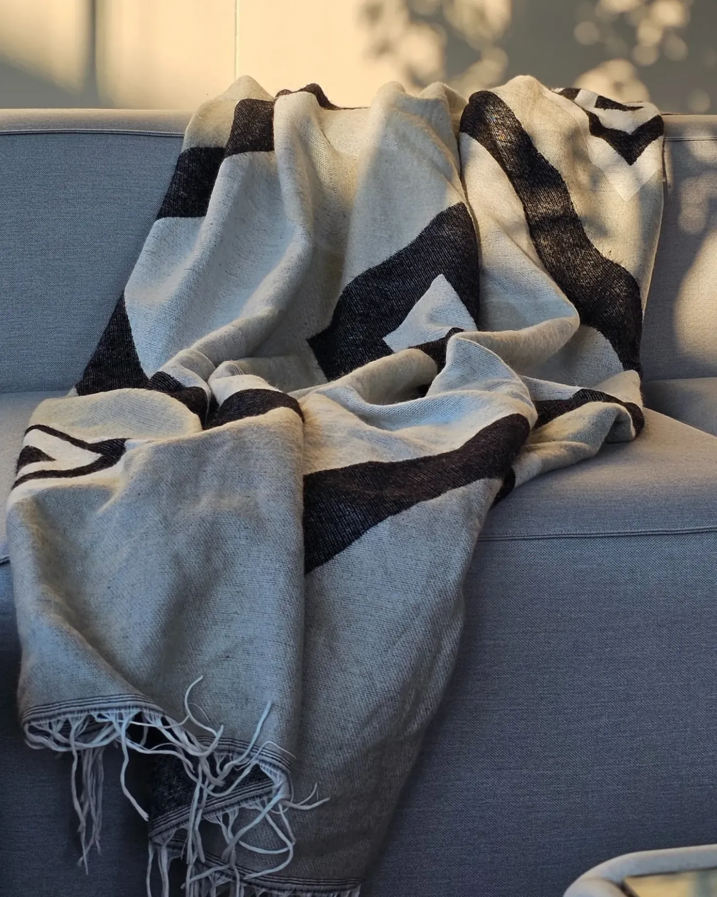 Coperta KATTIKE Tessuto 130 x 170 cm Grigio