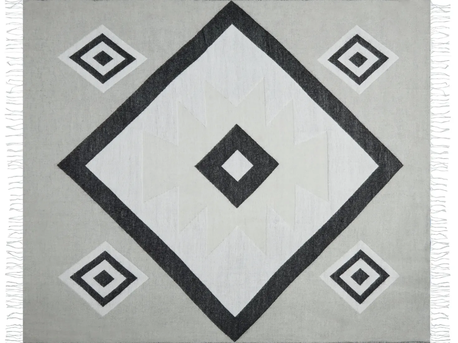 Coperta KATTIKE Tessuto 130 x 170 cm Grigio