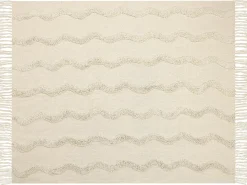 Coperta KHARI Cotone 125 x 150 cm Beige chiaro