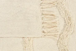 Coperta KHARI Cotone 125 x 150 cm Beige chiaro