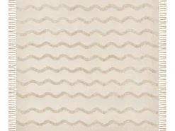 Coperta KHARI Cotone 200 x 200 cm Beige chiaro