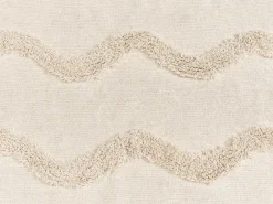 Coperta KHARI Cotone 200 x 200 cm Beige chiaro