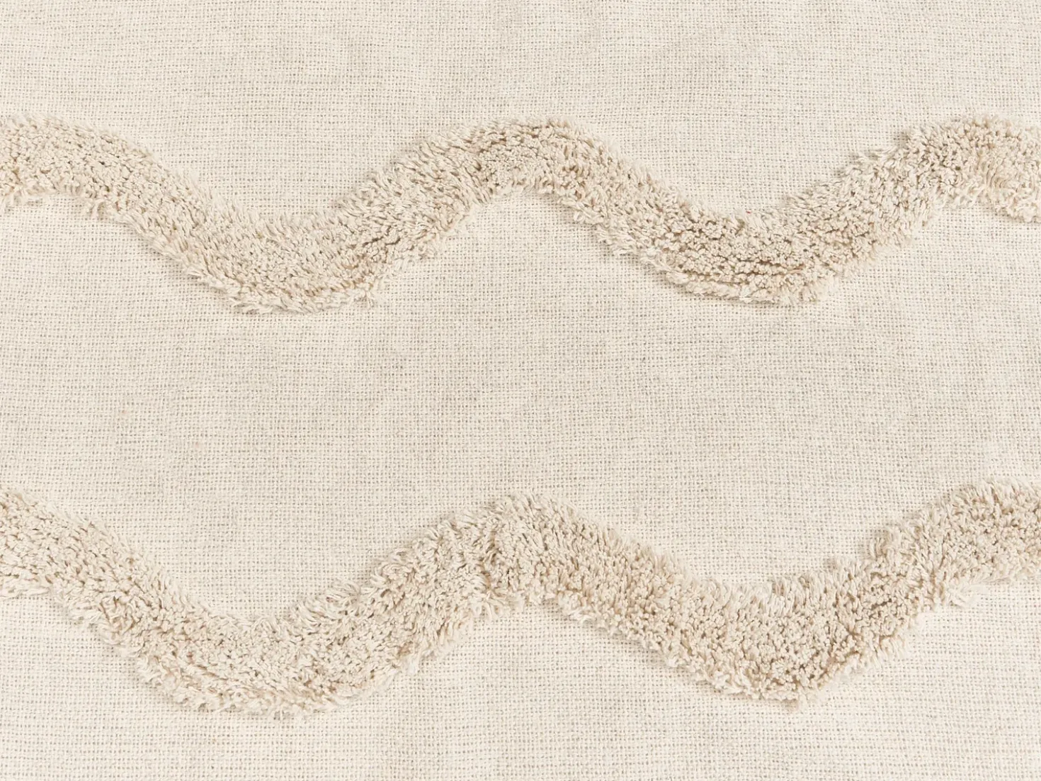 Coperta KHARI Cotone 200 x 200 cm Beige chiaro
