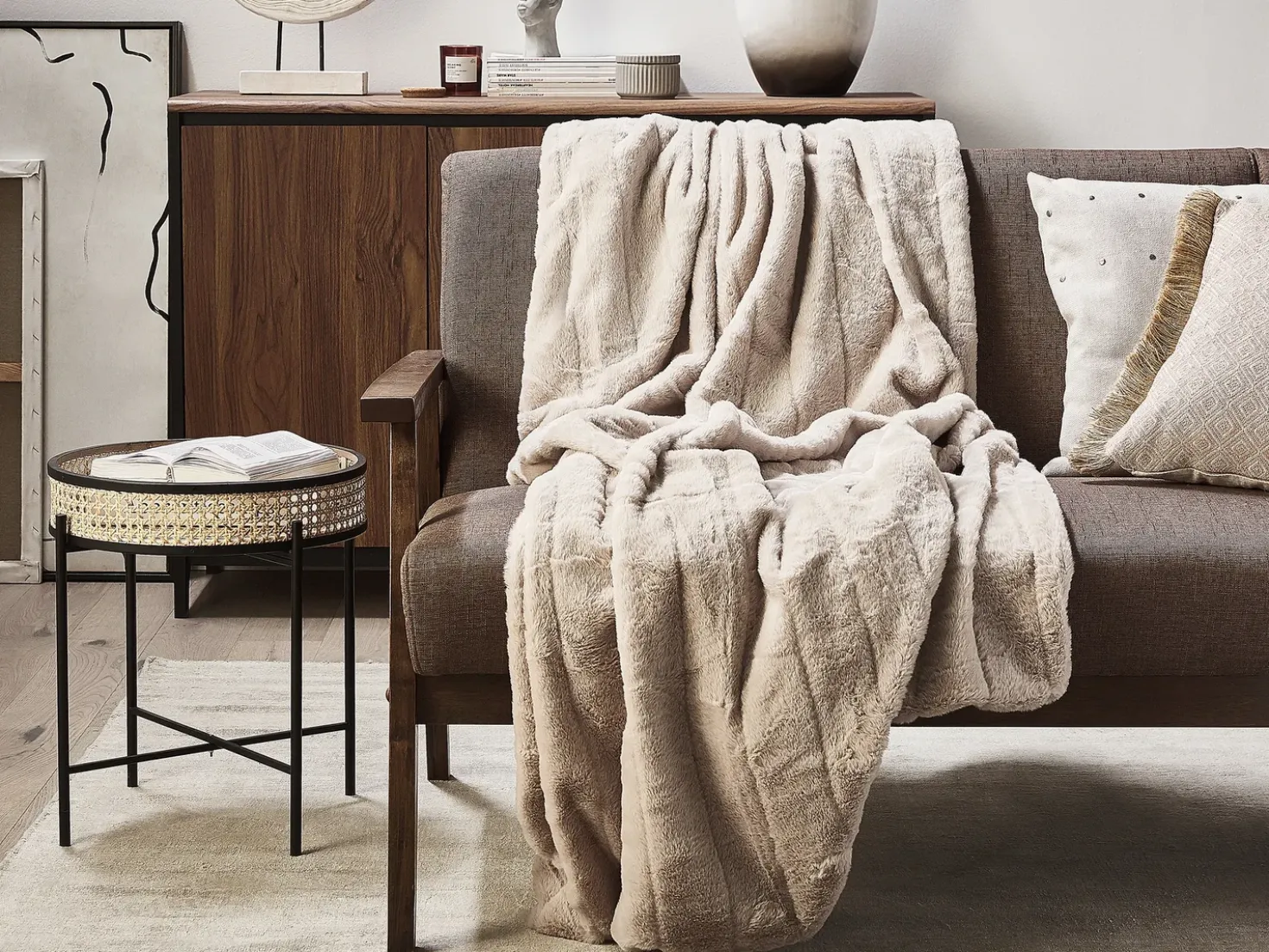Coperta LABYAR 150 x 200 cm Beige