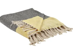 Coperta LAPU Cotone 125 x 150 cm Senape
