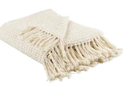 Coperta MALU Cotone 125 x 150 cm Beige chiaro