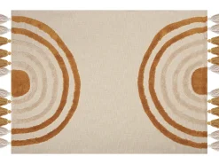 Coperta MATHURA Cotone 130 x 180 cm Beige