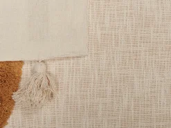 Coperta MATHURA Cotone 130 x 180 cm Beige