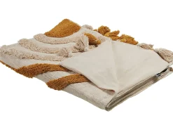 Coperta MATHURA Cotone 130 x 180 cm Beige