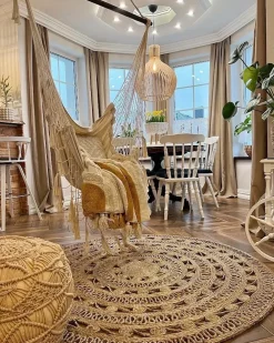 Coperta MATHURA Cotone 130 x 180 cm Beige